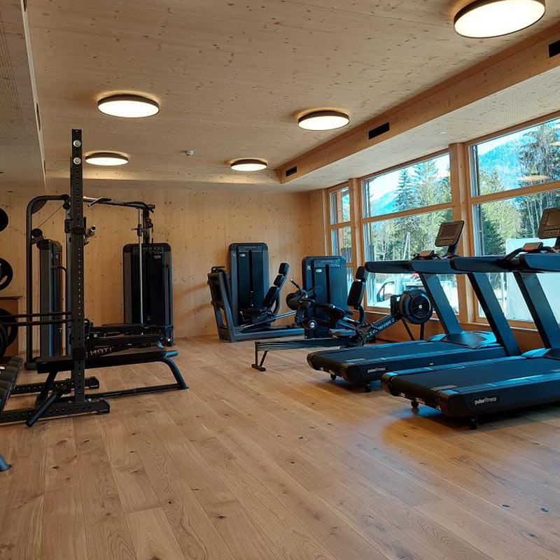 Innenansicht des Evosyn Fitnesstudio